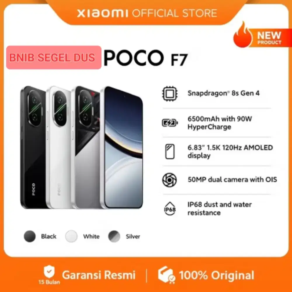 POCO F7 BNIB 12 / 512 GB ( JUAL NO TT ,)