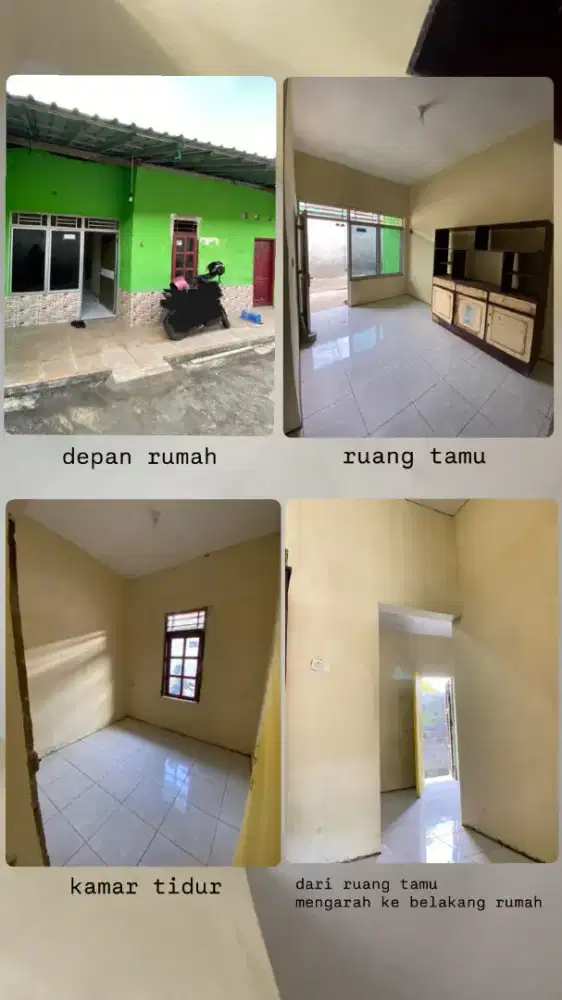 Jual rumah kampung lokasi timur Unisri luas 60mtr harga 190jt nego