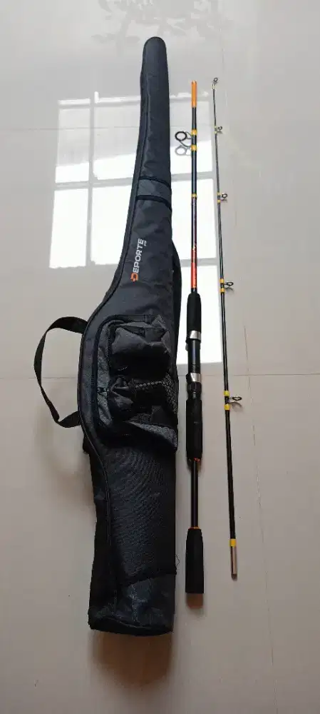 Joran pancing Daido 210 cm dan tas pancing