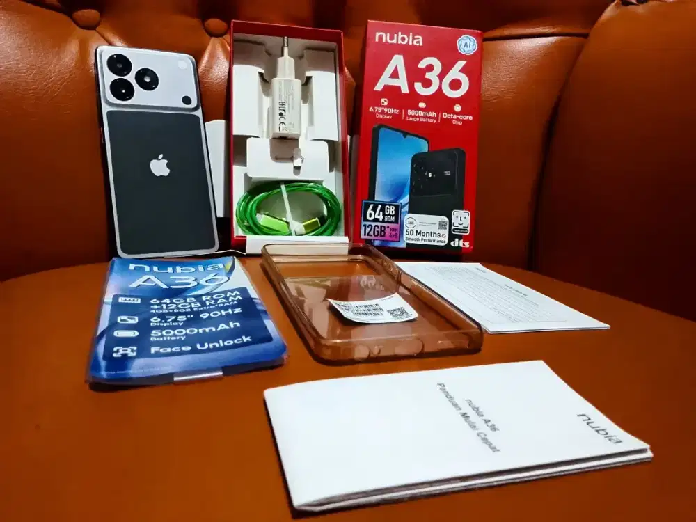 Nubia A36 4+8  (12) / 64 Fullset harga nett aja nego sadis skip