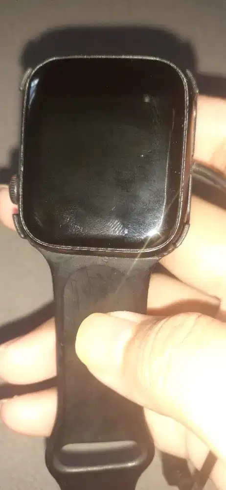 Jam digital iphone watch digital warna hitam