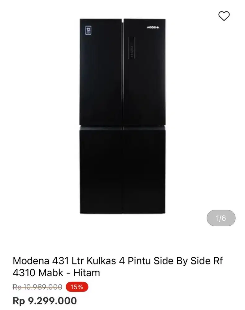 KULKAS MODENA MULTIDOOR 431liter