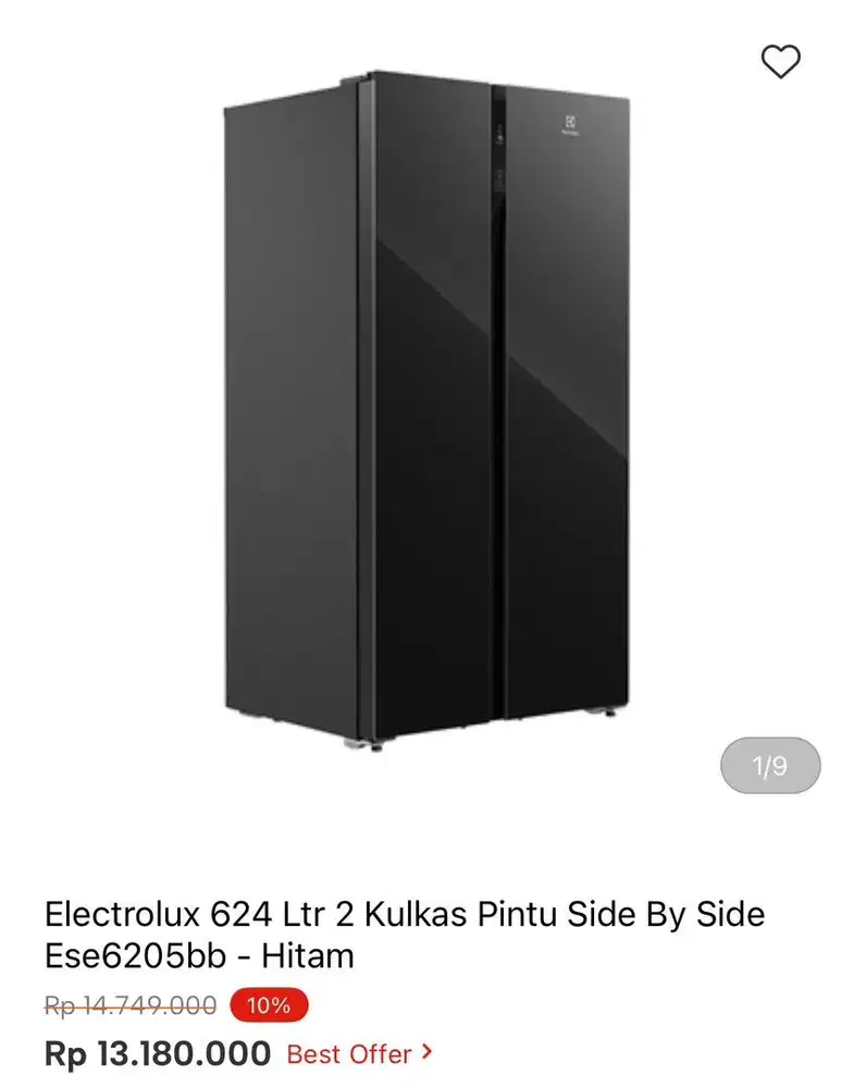 KULKAS ELECTROLUX SBS 624liter