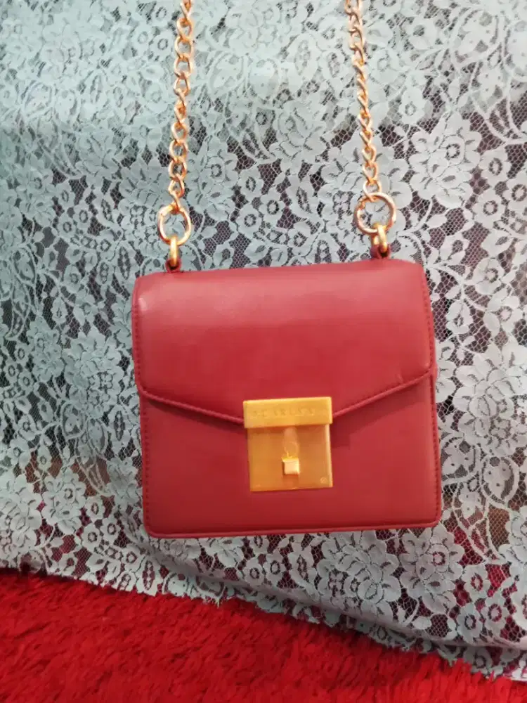 CARLYN SHOULDER BAG LIKE NEW BANGET NOMINUS KULIT ASLI MADE IN KOREA
