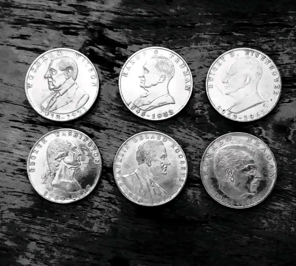 Koin silver antik seri presiden Amerika