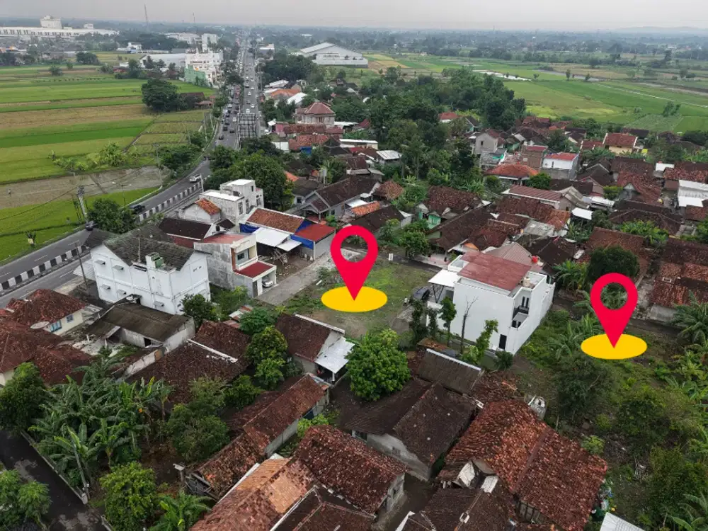 Tanah Prambanan Strategis 50 Meter Dari Jalan Raya