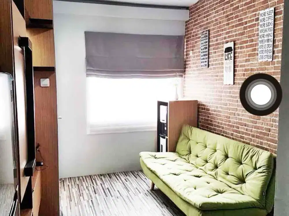 dijual unit 2 bed room furnished lantai rendah bagus siap huni grand asia afrika