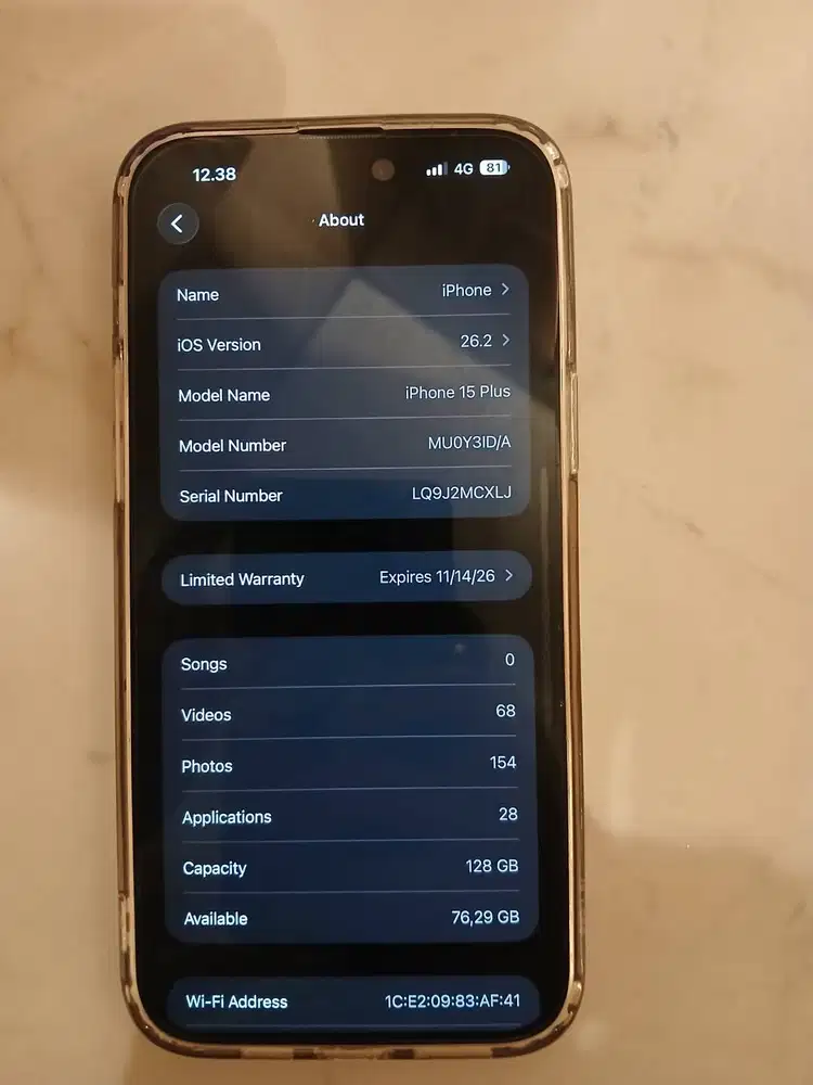 Iphone 15 Plus 128 GB Like New