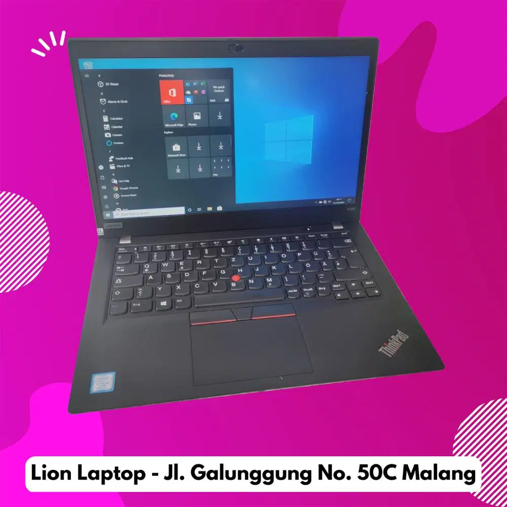 RAM 16GB SSD 256GB Core i5 Gen 8 Slim Lenovo Thinkpad X390 [15|02]