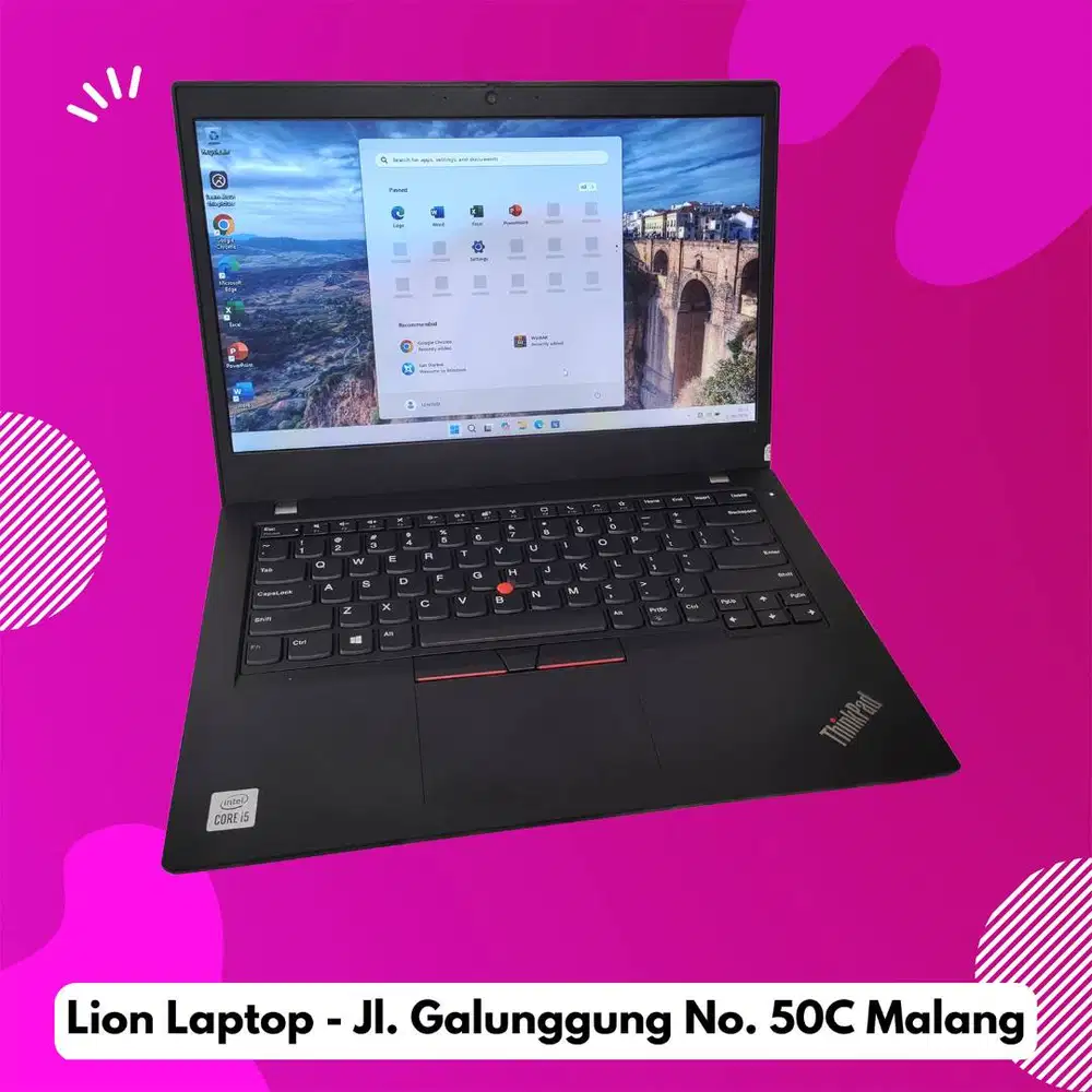 i5 Gen 10 Murah RAM 8GB SSD 256GB Lenovo Thinkpad L14 [15|02]