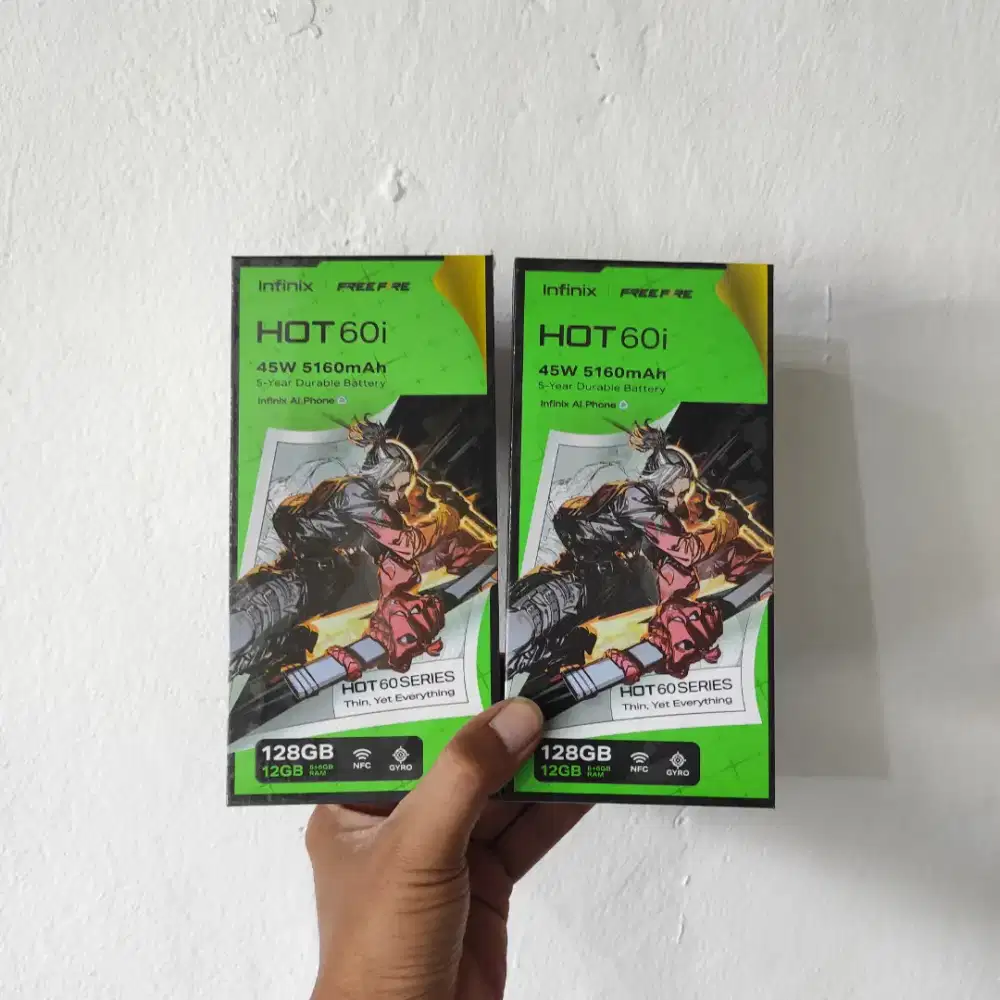 Berminat silahkan WA Infinix Hot 60i NFC 6+6/128 Garansi resmi 1thn