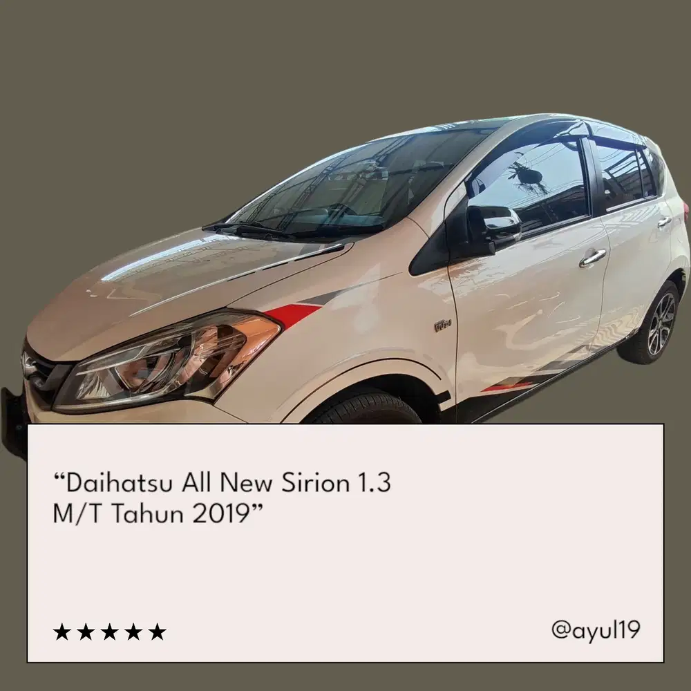 Daihatsu Sirion 2019 Bensin (Nego)
