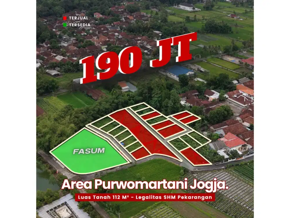Dijual Tanah Siap Bangun 190 Jt, Wujudkan Bangun Rumah Impianmu Di Kalasan
