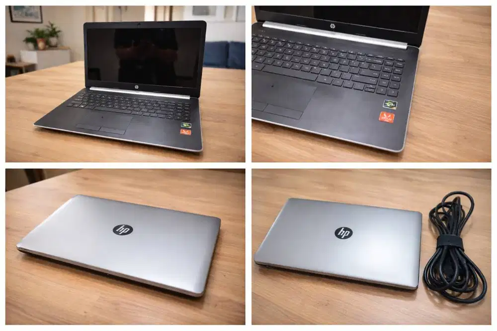 HP 14 Ryzen 5 | RAM 12GB | SSD + HDD | Baterai 100% | Siap Pakai