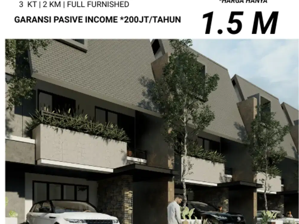 Dekat Alun Alun Batu Villa 7 Metro Garansi Passive Income Poros Jalan