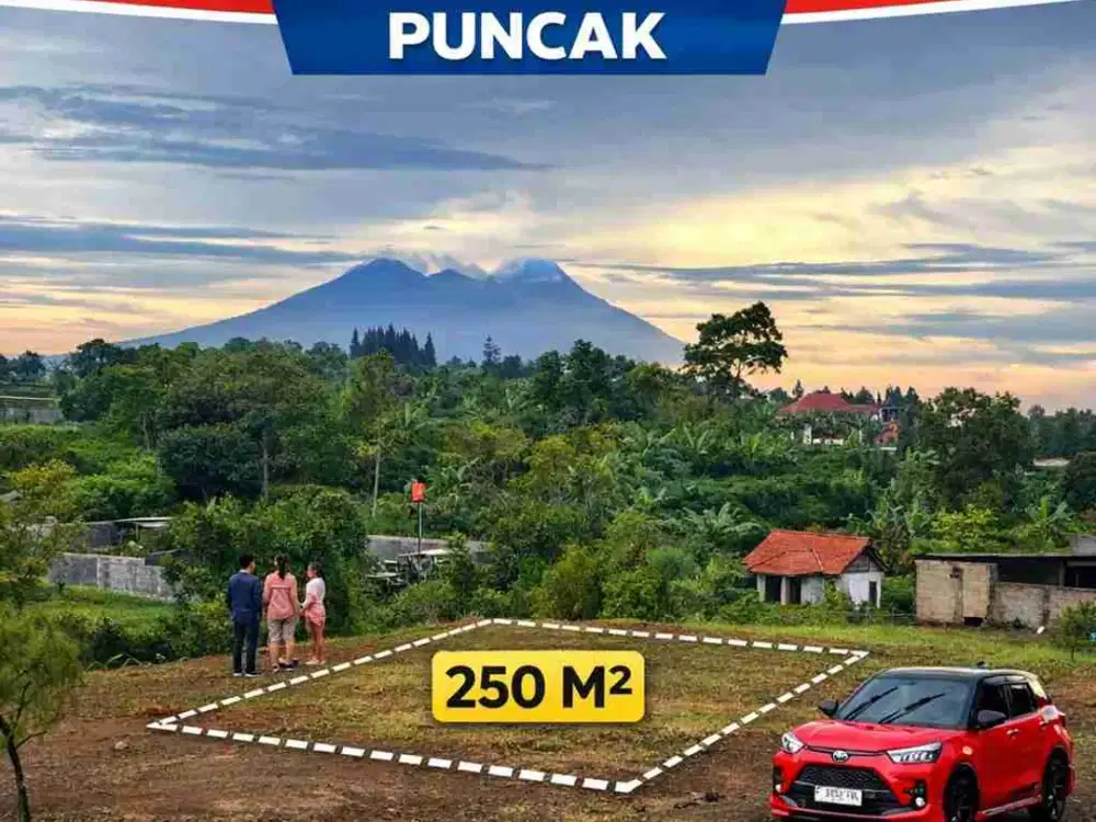 jual tanah puncak Bogor legalitas SHM luas 250