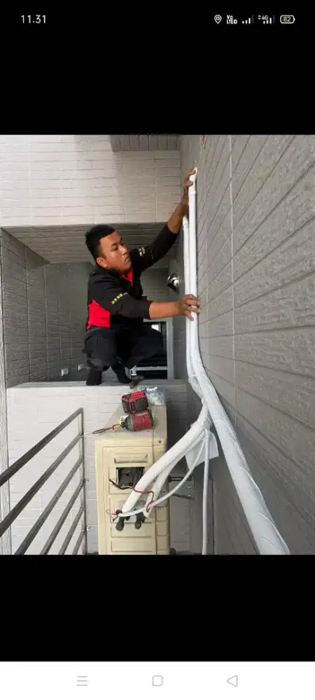 Jasa servis AC kulkas mesin cuci kompa air dll bergaransi