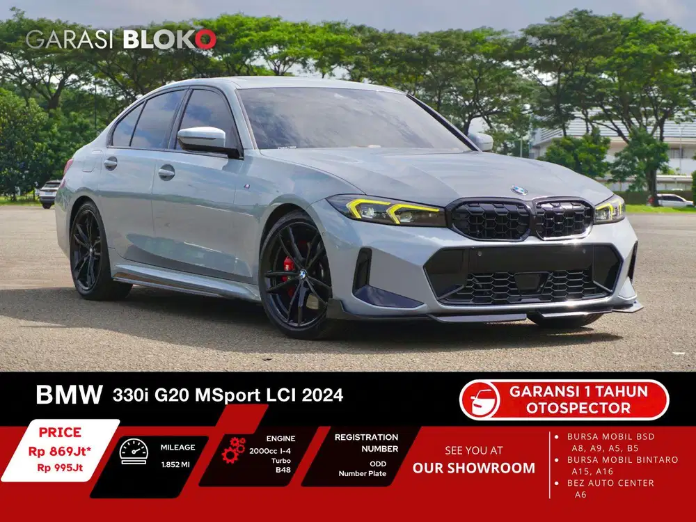 (Odo 1rb Warranty ON) BMW 330i G20 LCI MSport Pro B48 2024