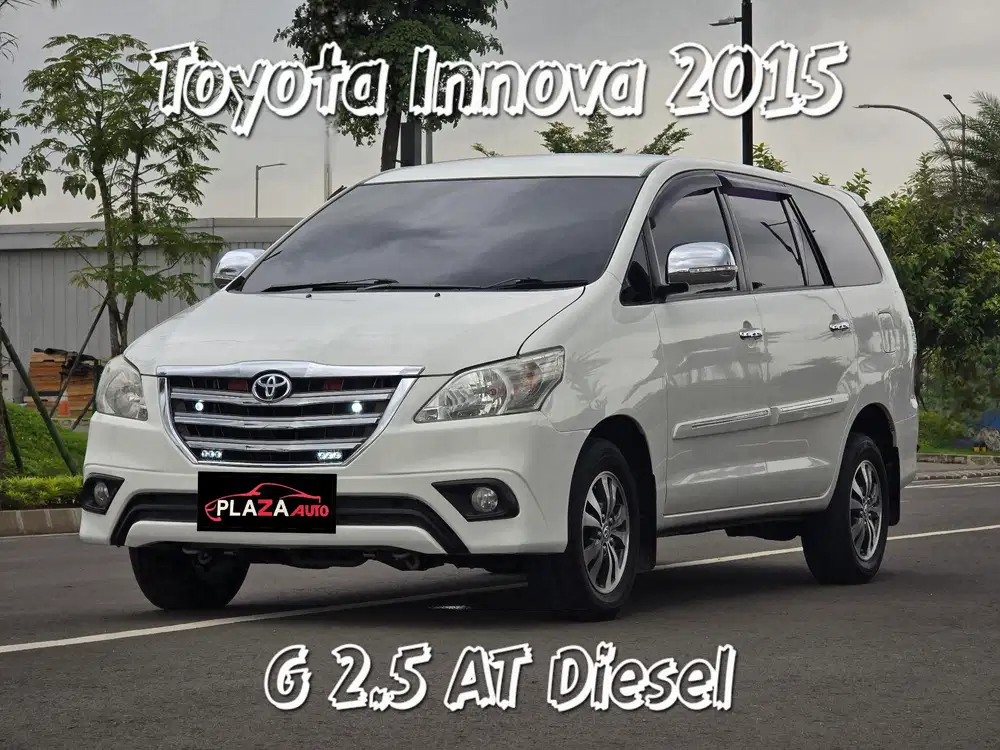 Toyota Kijang Innova 2015
G 2.5 AT
DIESEL (Garansi EXCLUSIVE 1 tahun)