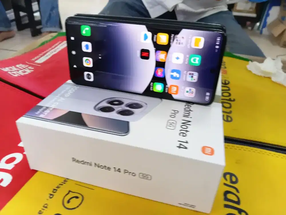 Redmi Note14 Pro 5G Ram 12 /512 gb no minus lengkap mulus 5bln pke