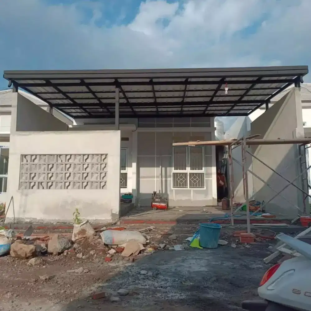 Pasang kanopi baja ringan