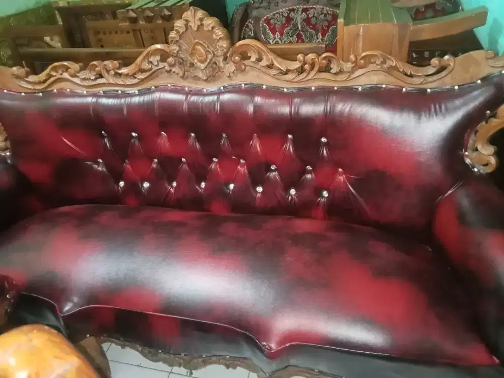 Kursi tamu jati asli