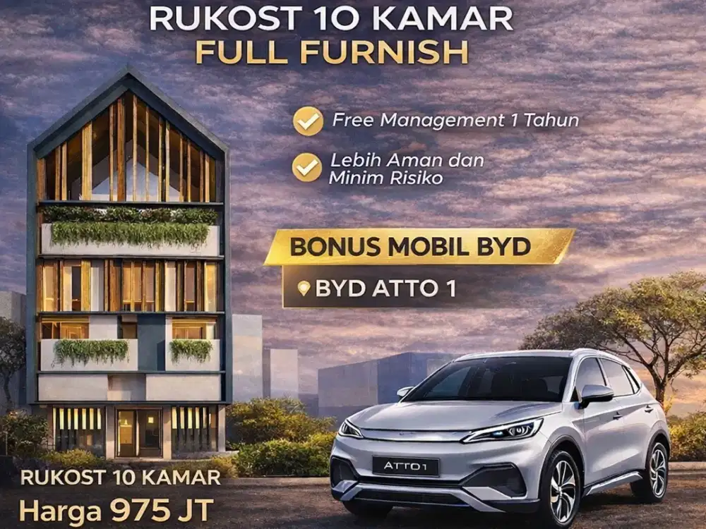 Rukos Strategis Area Kampus Malang – free management dan pasive income