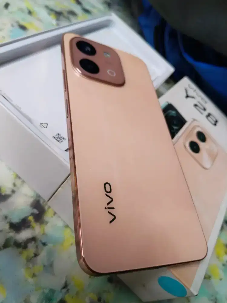 Jual HP vivo Y28 ram 6/128 full set mulus NFC