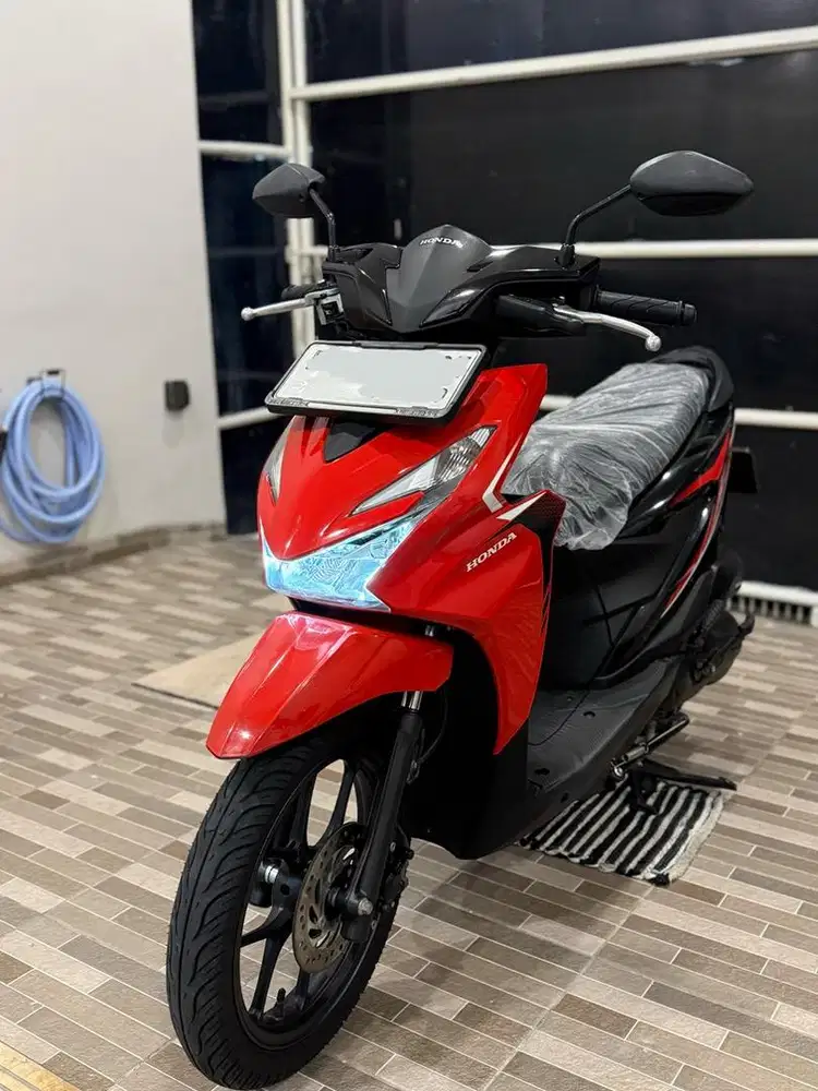 KM 200‼️ Honda NEW Beat CBS ALARM Model 2025 Merah Hitam Tahun 2025