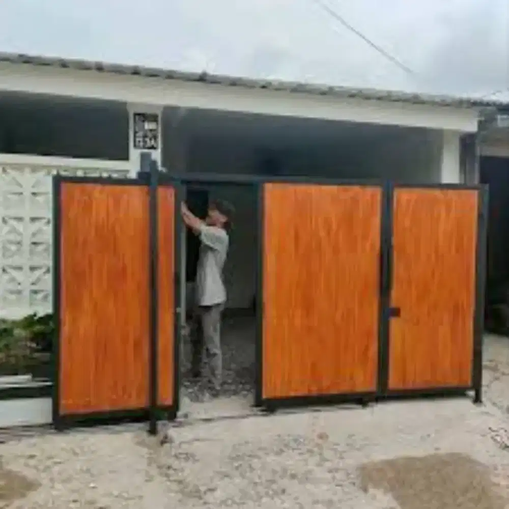 Pintu pagar galpanis anti karat 3131