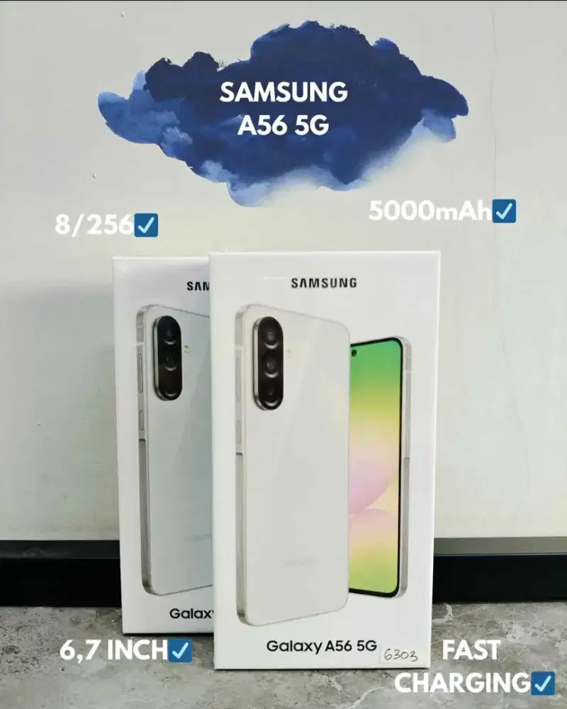 SAMSUNG A56 5G RAM 8&12/256 FREE FIT3+CASE GARANSI RESMI SEIN 1TH