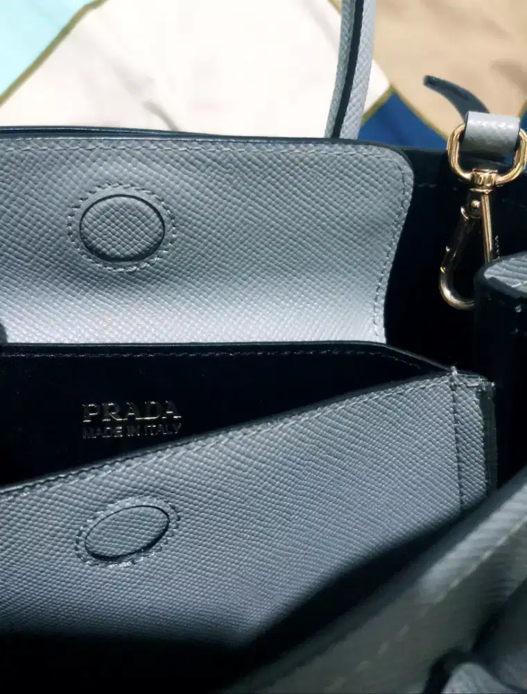 PRADA Double Saffiano Likenew Gucci Hermes Dior Lv Louis Vuitton Rolex