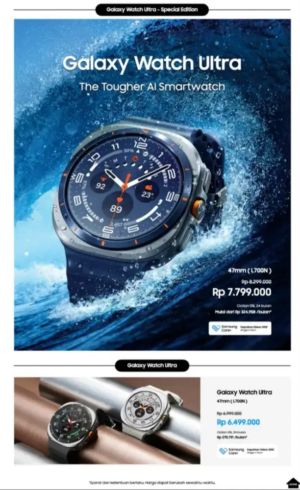 PROMO GALAXY WATCH ULTRA VERSI ULTRA MARINE BLUE GARANSI RESMI