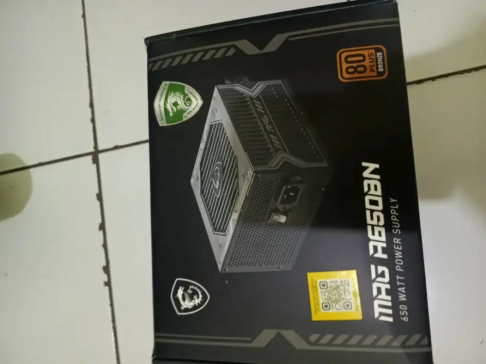 PSU MSI MAG A650 BN 650W 80+ BRONZE