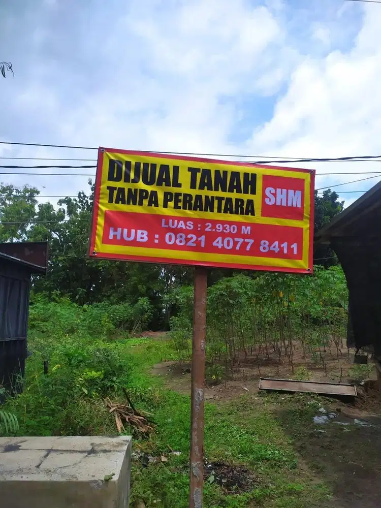 Jual Tanah Cepat dengan SHM tanpa perantara