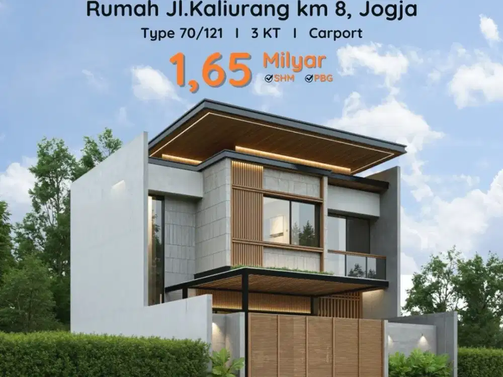Rumah Kontemporer 2 Lantai Jl.damai Jogja, Dekat Kampus Ugm