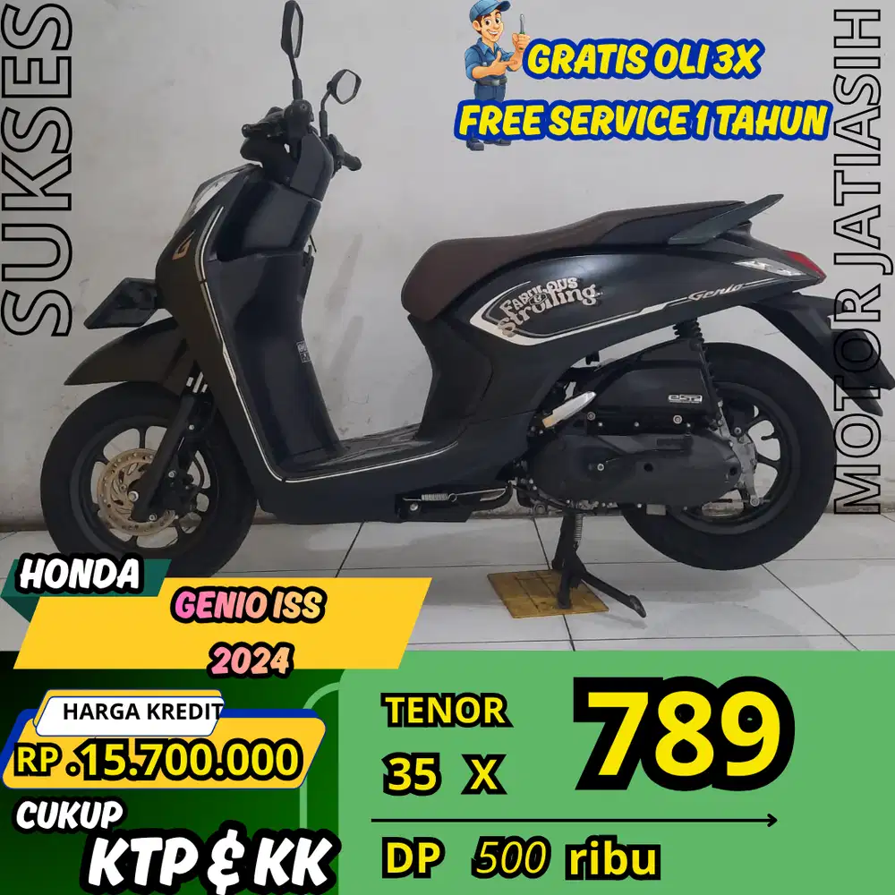 PROMO SPESIAL HONDA GENIO ISS 2024 DP CUMA 500 SYARAT KTP DAN KK