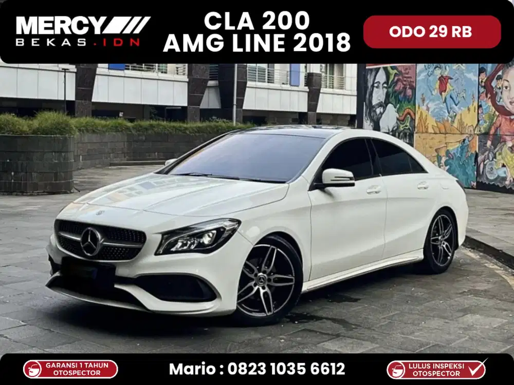 Odo 29 rb !! Mercy Mercedes Benz CLA200 CLA 200 Amg Line Tahun 2018