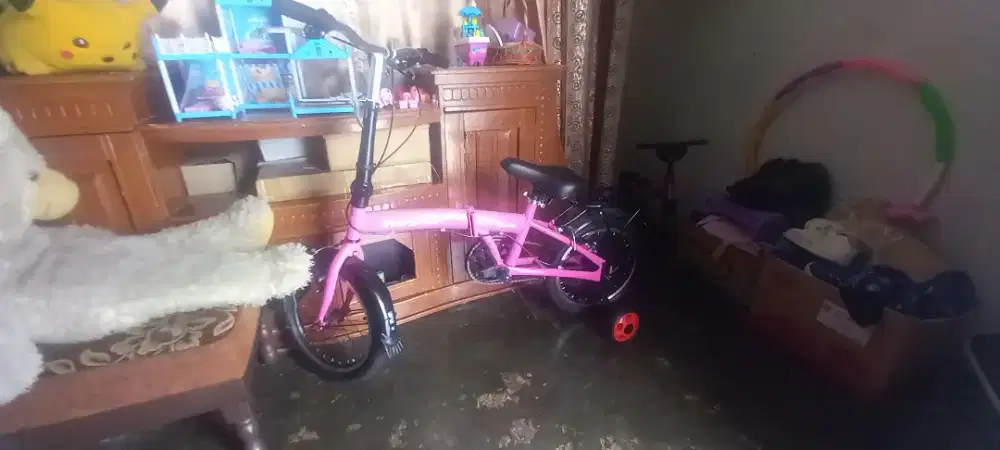 Sepeda lipat anak ever green serasa baru jarang keluar rumah