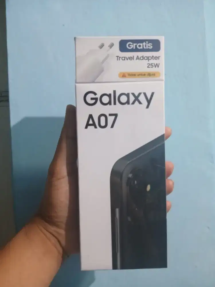Samsung A07 4/128 new garansi resmi free adapter 15w