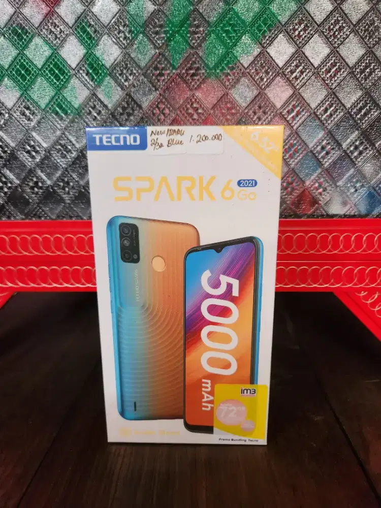 Tecno Spark 6 Go 2021 2GB/32GB Maldives Blue Baru