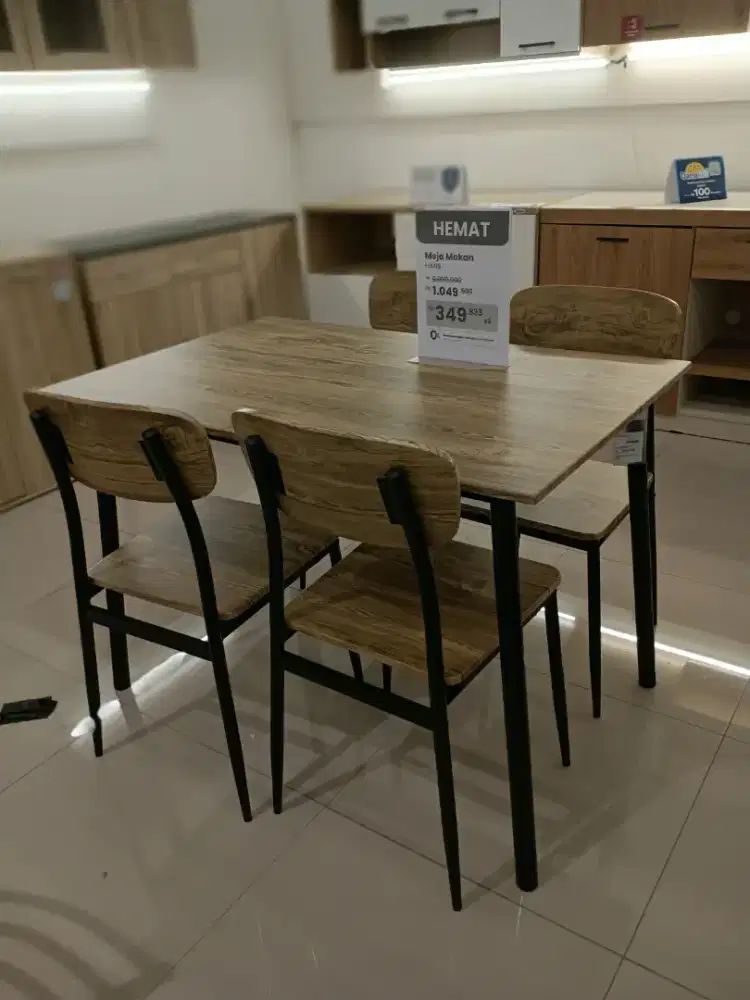 Obral meja makan set murah