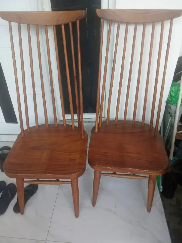 Bangku jati Clasik tingg 120 lebar 50 cm