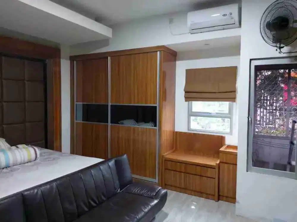 Lantai 2‼️Dijual Apartemen Puncak Permai 2 BR Jadi 1 BR