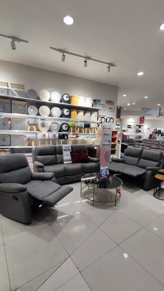 Promo murah sofa set reclining nathan