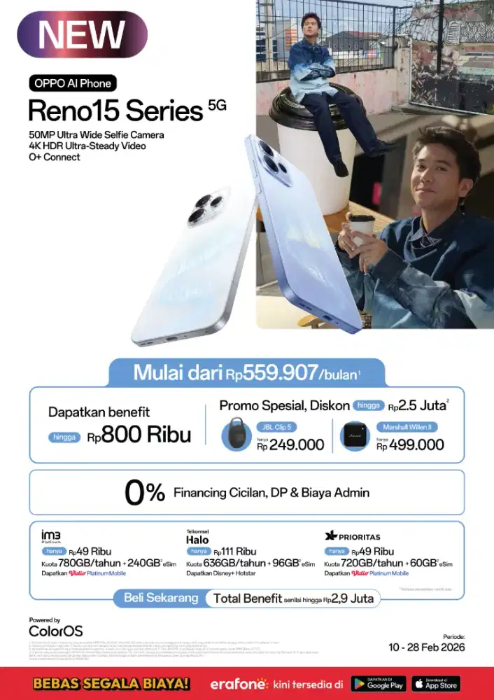 Promo khusus Oppo Reno 15 Series Terbaru