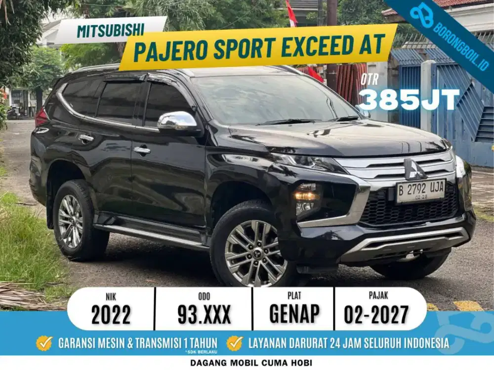 Mitsubishi Pajero Sport Exceed 4x2 AT Diesel 2022 Hitam