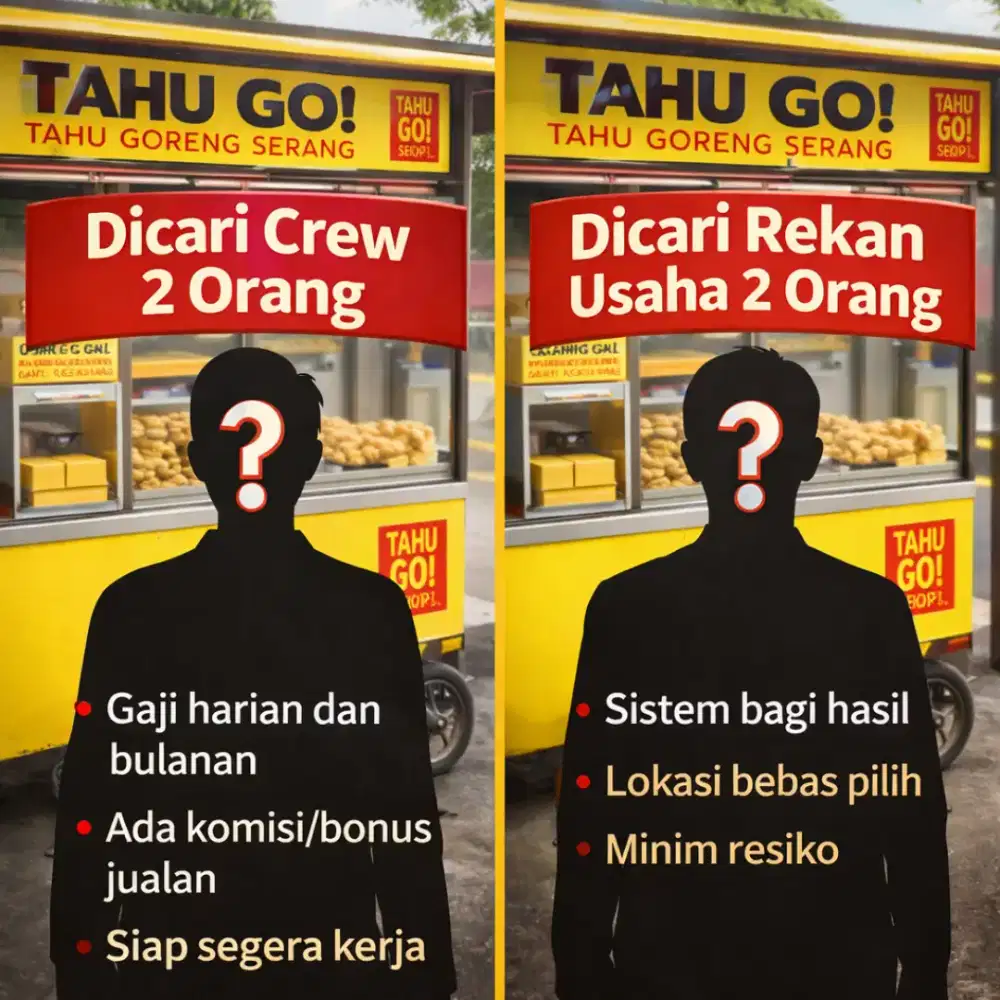 Lowongan Crew dan Rekan Usaha TAHU GO