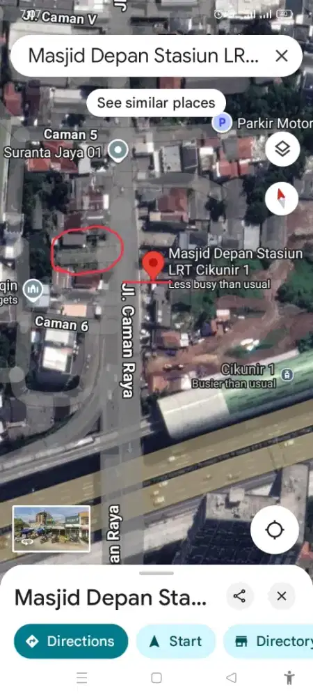 Tanah Premium di Jl. Caman Raya