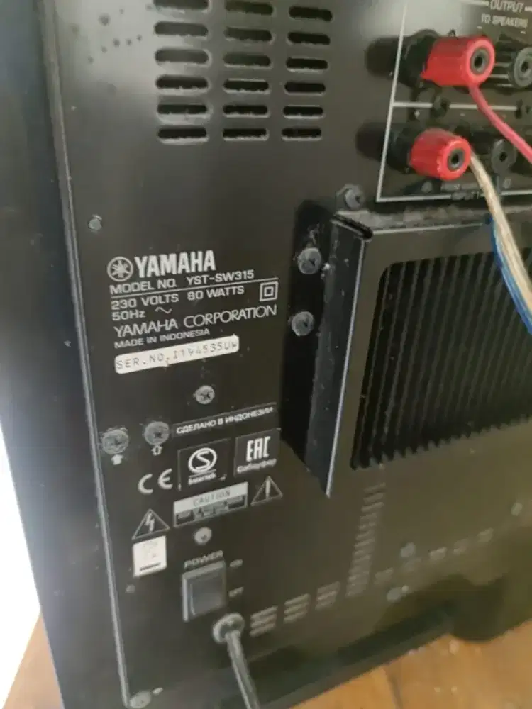 Home teather Merk Yamaha yst-sw 315, yst-sw216 dan speaker YMH NS-F51